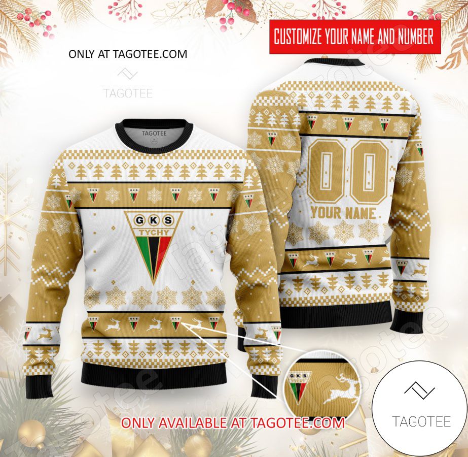 GKS Tychy Hockey Custom Ugly Christmas Sweater - EmonShop