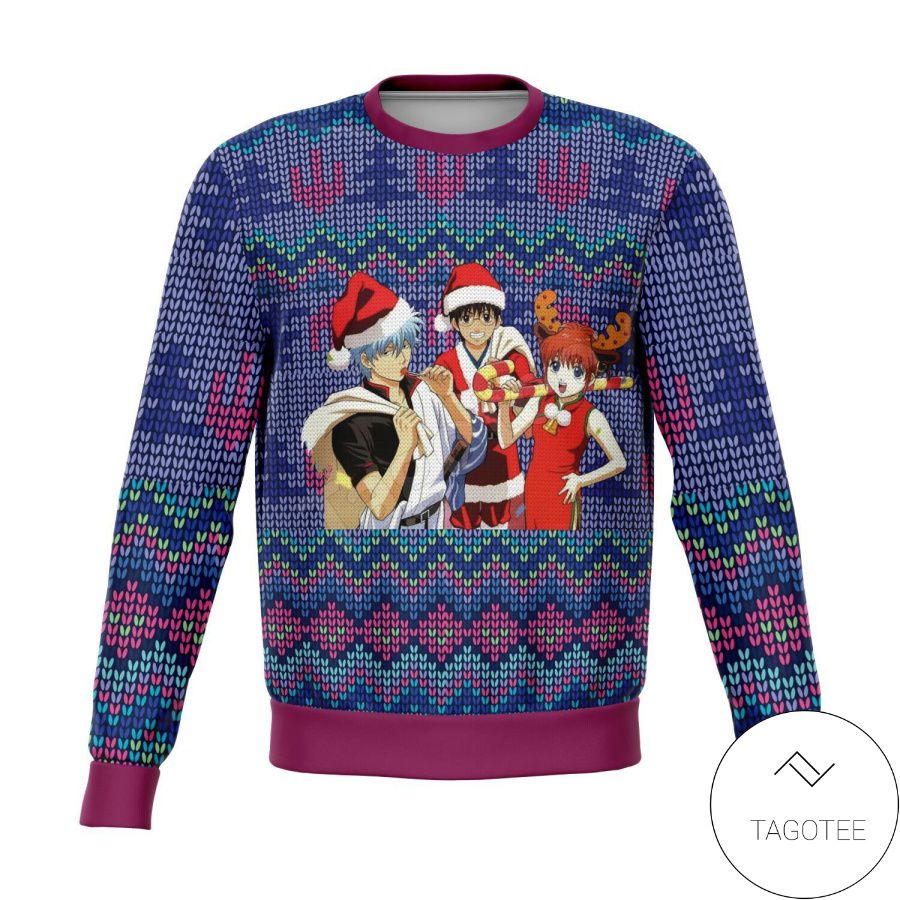 Gintama Manga Anime Xmas Ugly Christmas Sweater