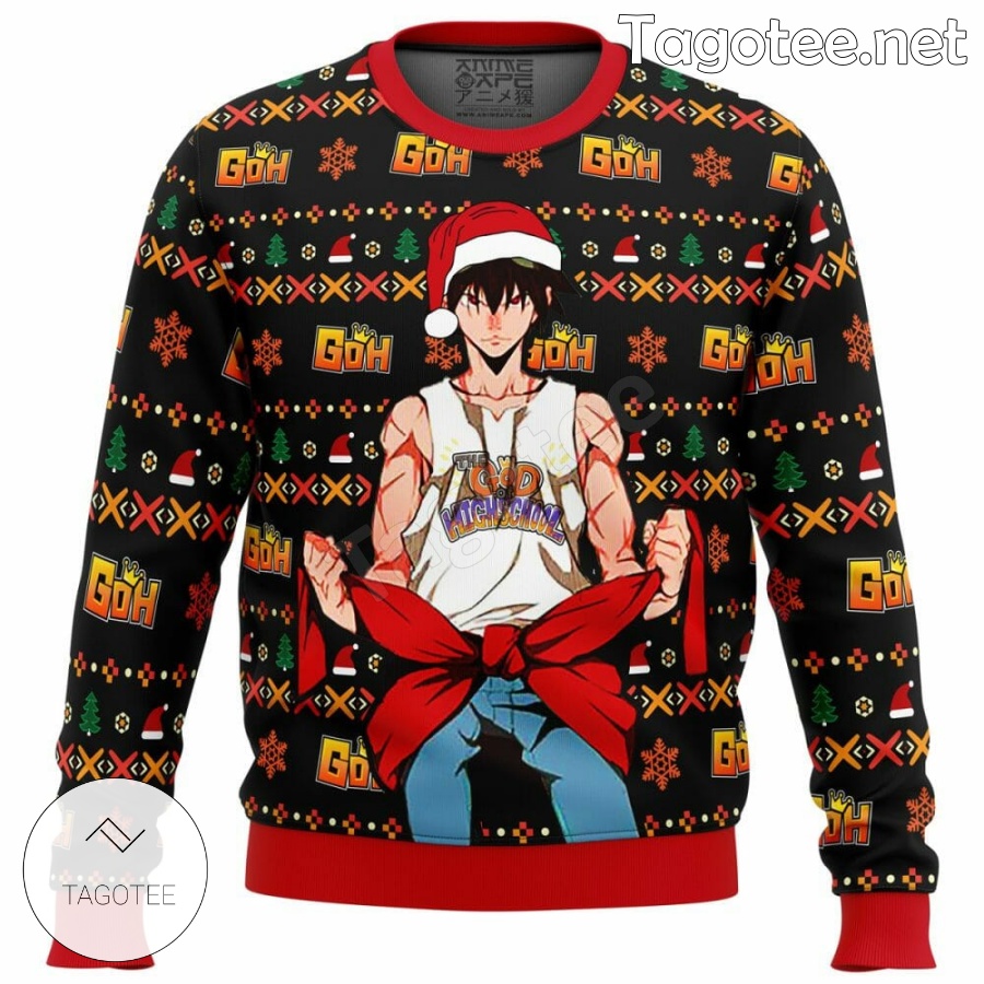 God Of High School Santa Jin Mori Manhwa Xmas Ugly Christmas Sweater ...