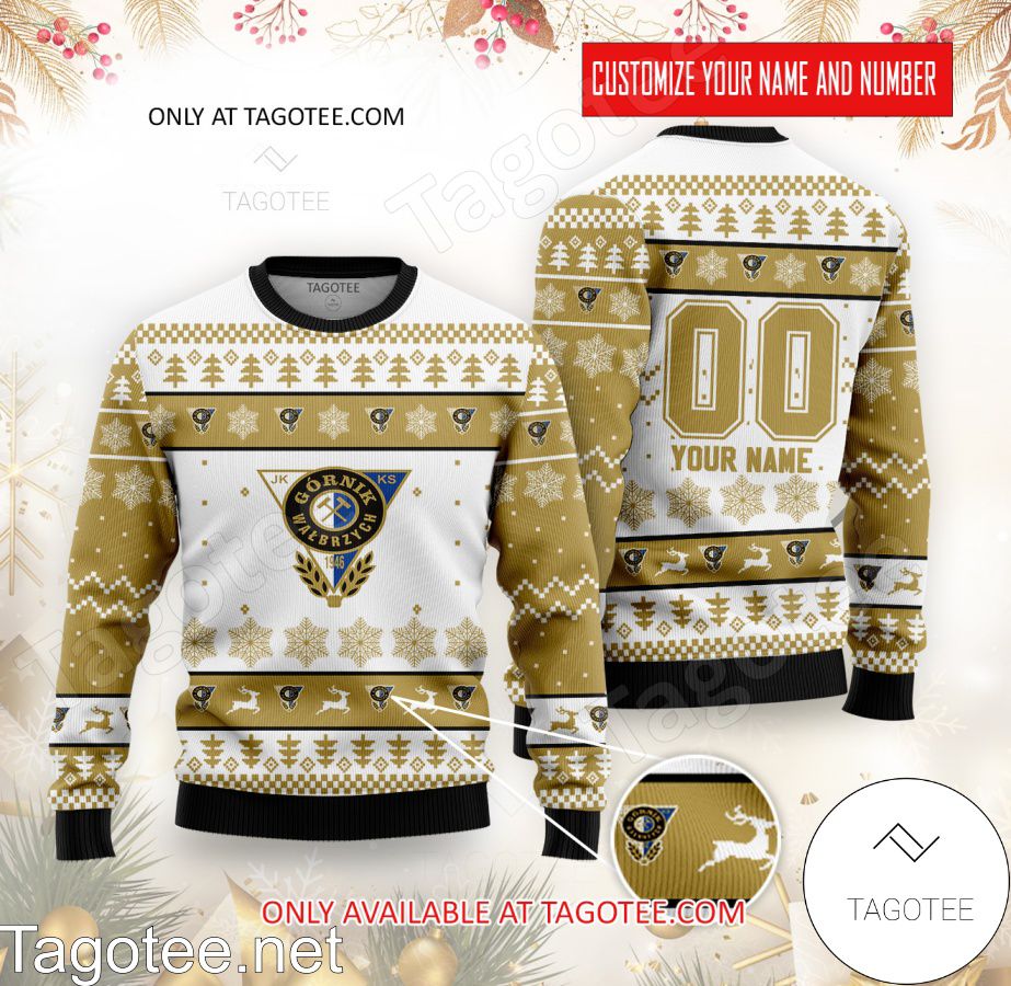 Górnik Walbrzych Custom Ugly Christmas Sweater - MiuShop