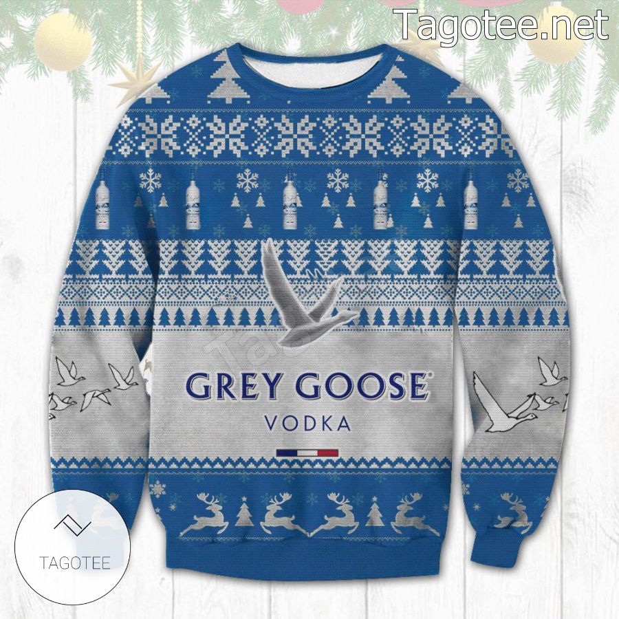 Grey Goose Original Vodka Snowflake Holiday Ugly Christmas Sweater