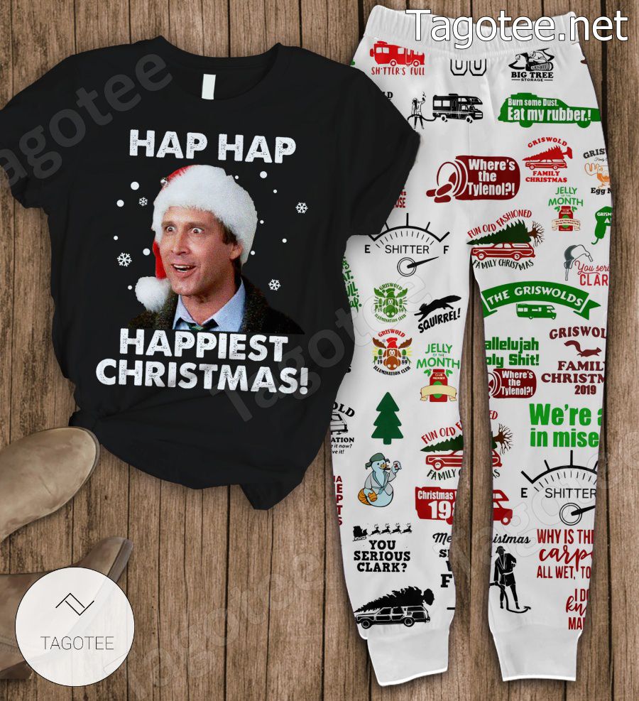 Griswolds Hap Hap Happiest Christmas Pajamas Set