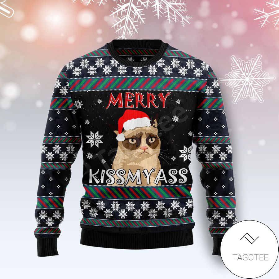 grumpy cat christmas sweater