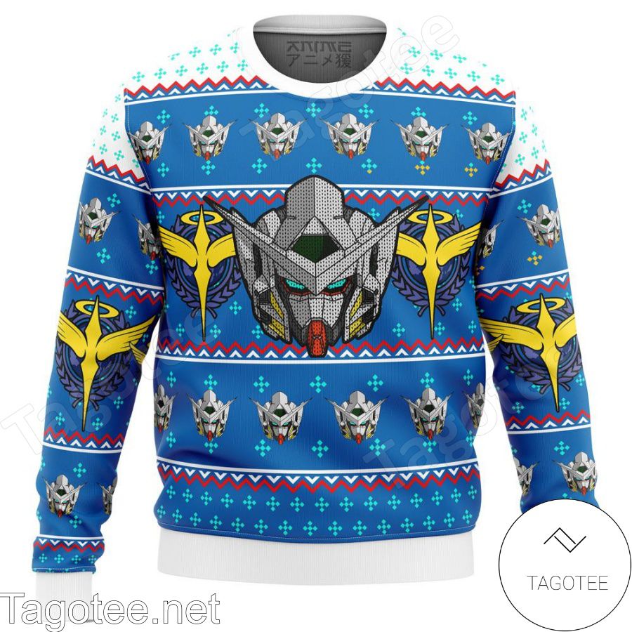 Gundam Helmet Premium Holiday Ugly Christmas Sweater