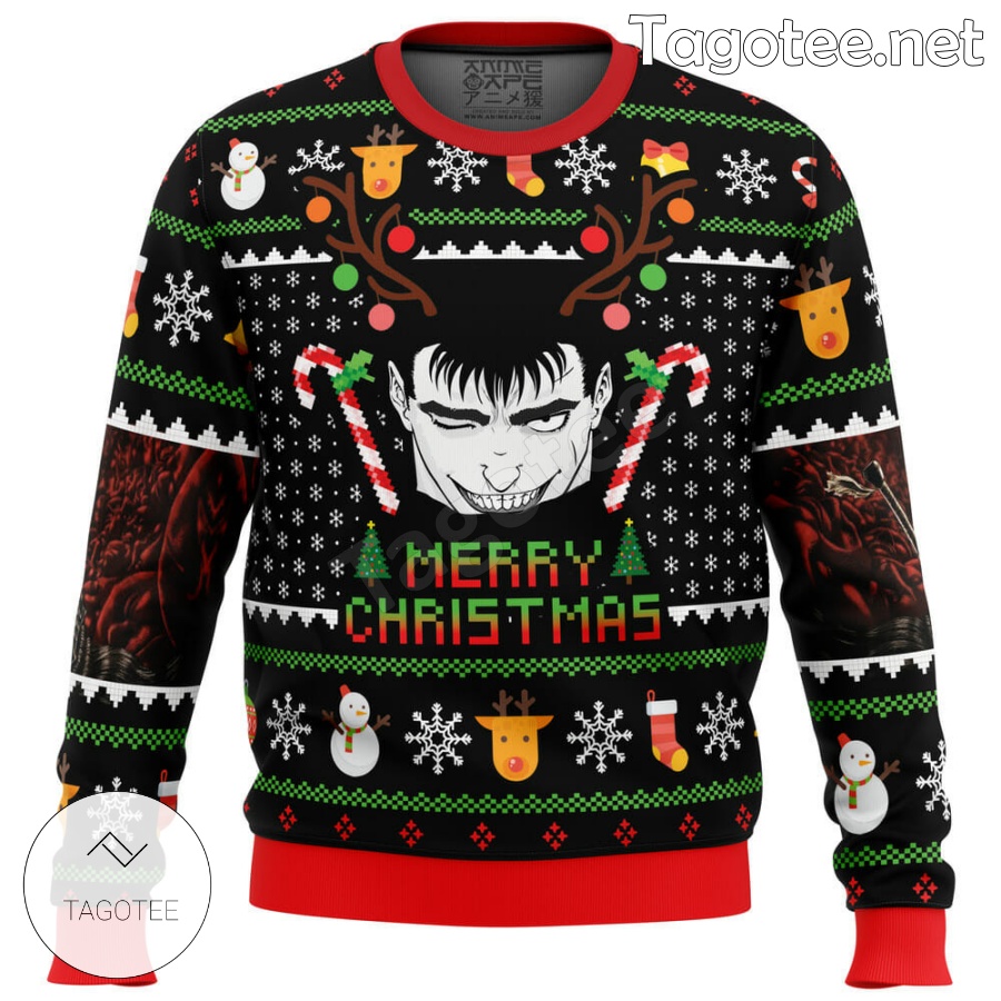 Guts Santa Claus Berserk Xmas Ugly Christmas Sweater - Tagotee