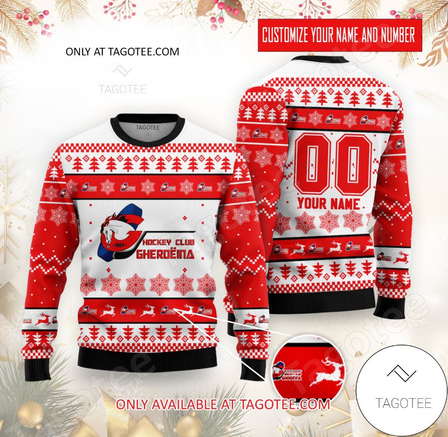 HC Gherdeina Hockey Custom Ugly Christmas Sweater - EmonShop