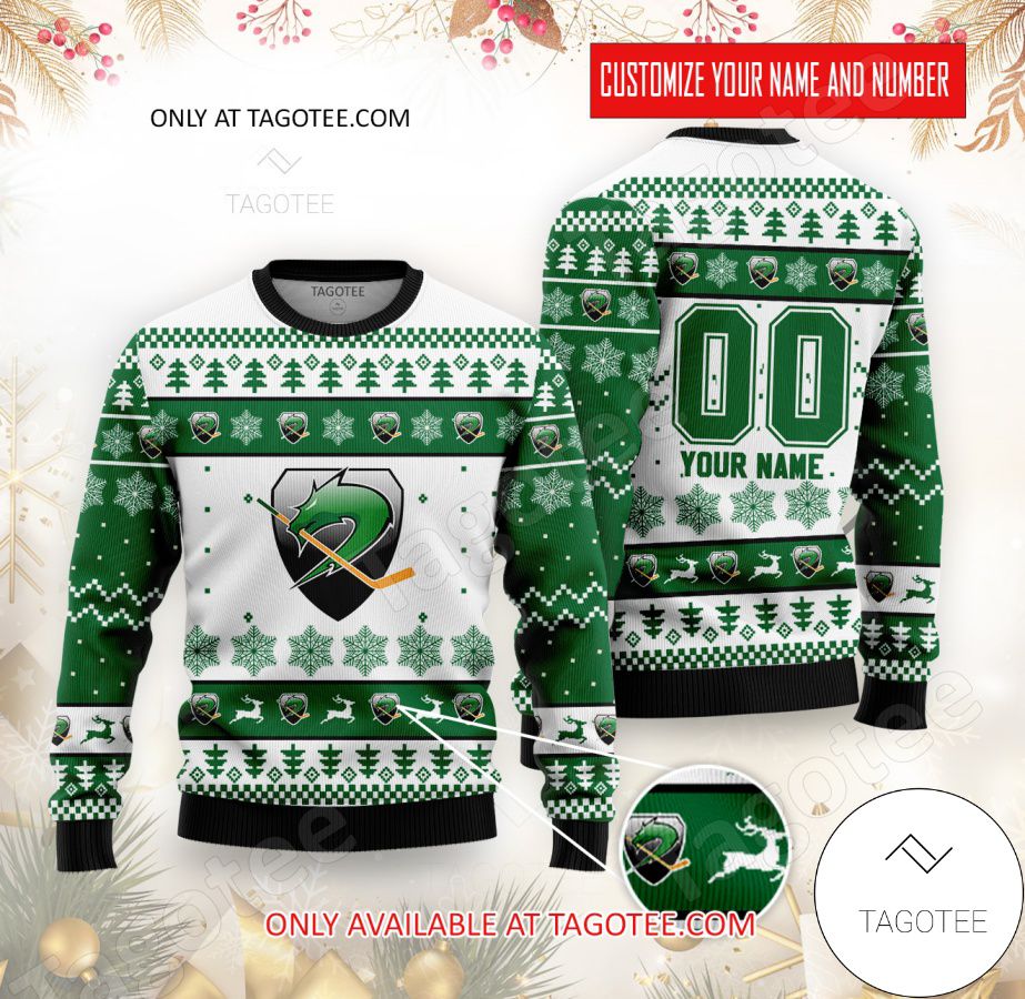 HK Olimpija Hockey Custom Ugly Christmas Sweater - EmonShop