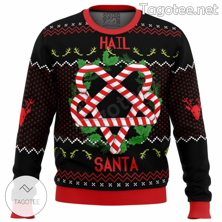 Hail Santa Xmas Ugly Christmas Sweater - Tagotee