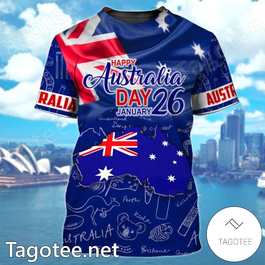 Happy Australia Day January 26 T-shirt, Hoodie