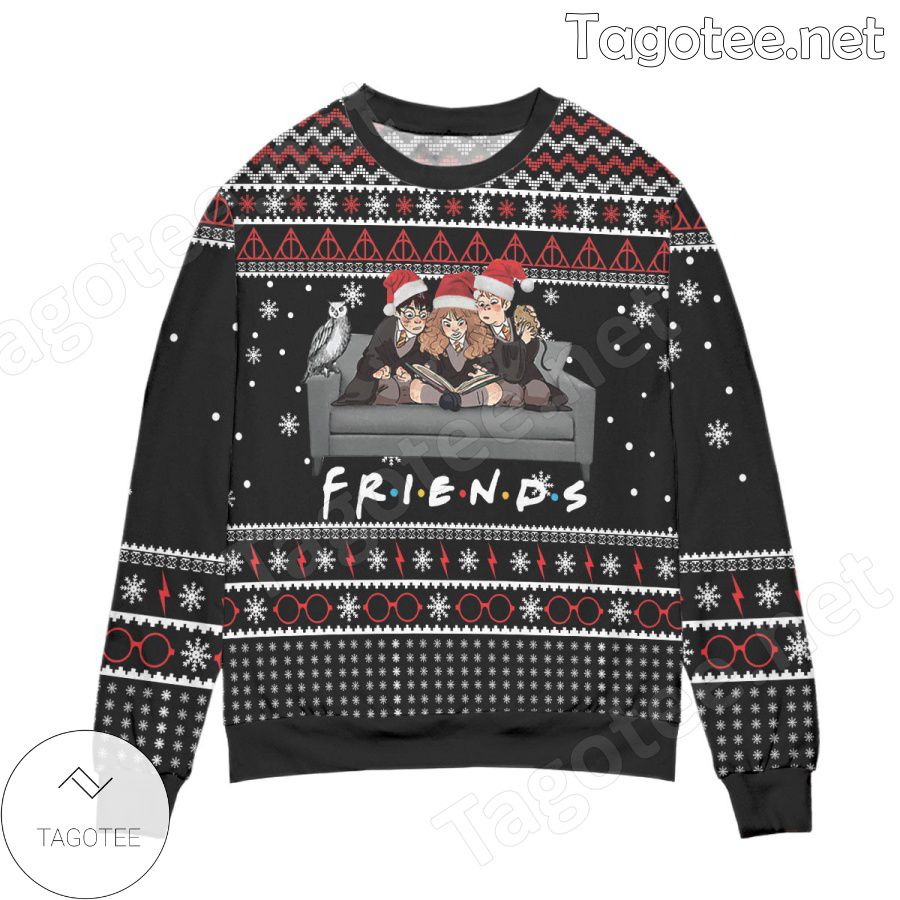 Harry Potter X Friends Snowflake Holiday Ugly Christmas Sweater