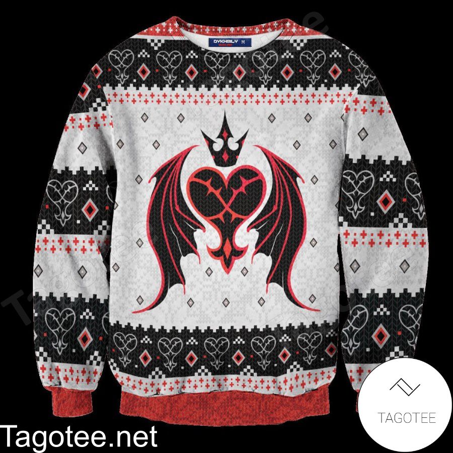 Kingdom Hearts Ugly Sweater Mickey Head Key Pattern Christmas