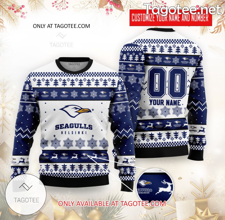 Helsinki Seagulls Custom Ugly Christmas Sweater - EmonShop