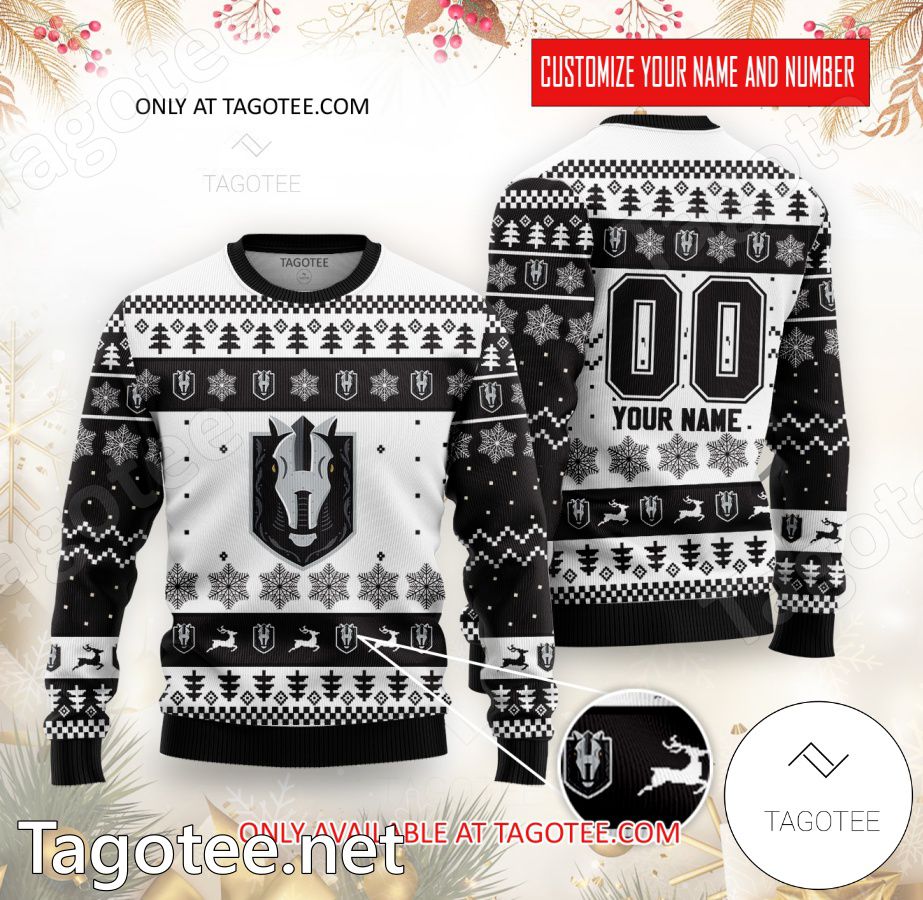 Henderson Silver Knights Hockey Custom Ugly Christmas Sweater - BiShop