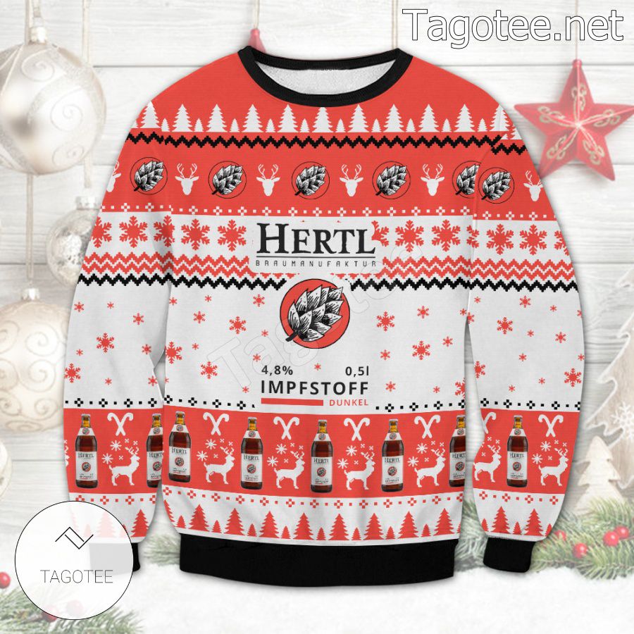 Hertl Brewery Holiday Ugly Christmas Sweater