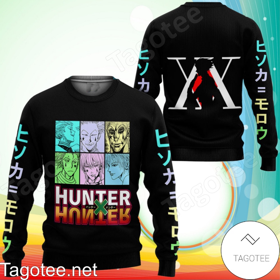 Hisoka Shadow Hunter X Hunter Anime Characters Xmas Ugly Christmas Sweater