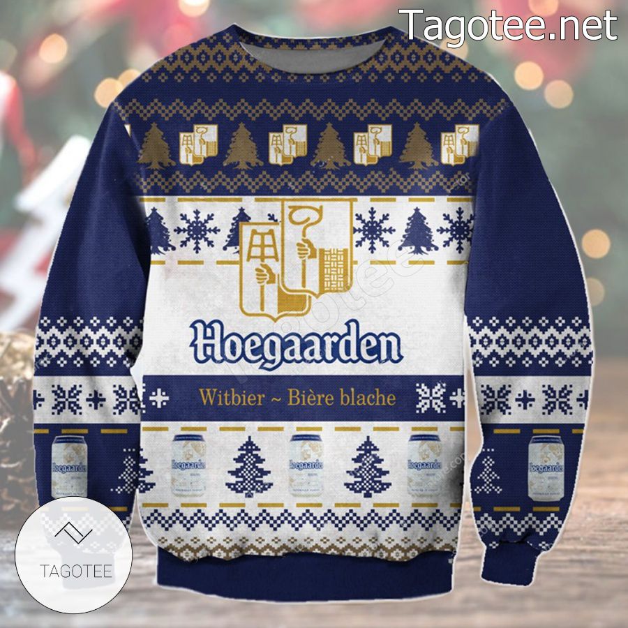 Hoegaarden Witbier Biere Blache Holiday Ugly Christmas Sweater