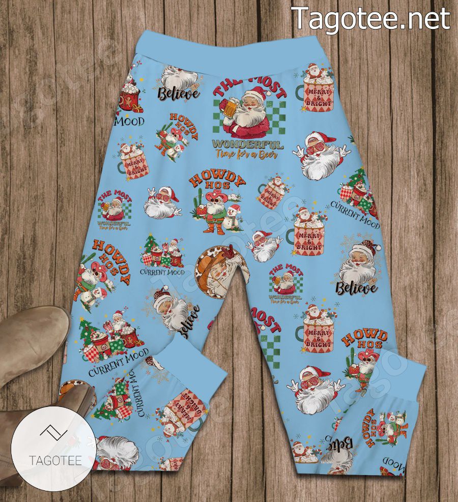 Howdy Christmas Pajamas Set b