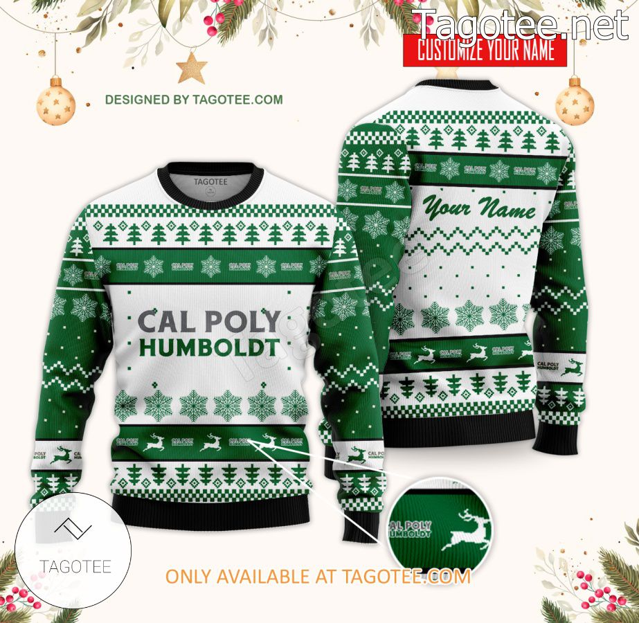 Humboldt State University Custom Ugly Christmas Sweater - BiShop