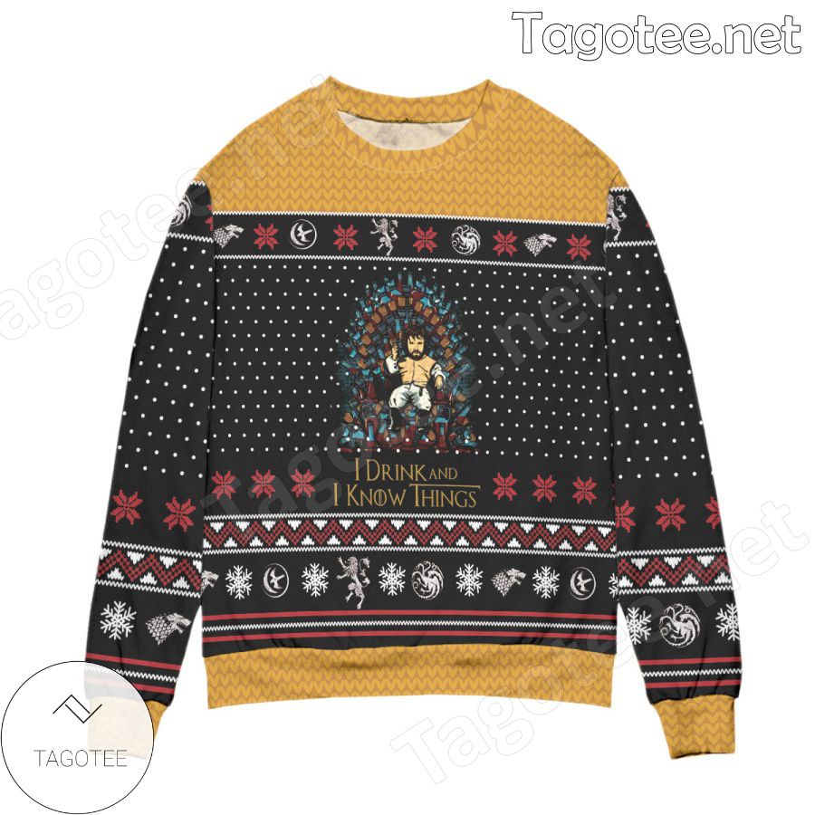 I Drink And I Know Things GOT Holiday Ugly Christmas Sweater