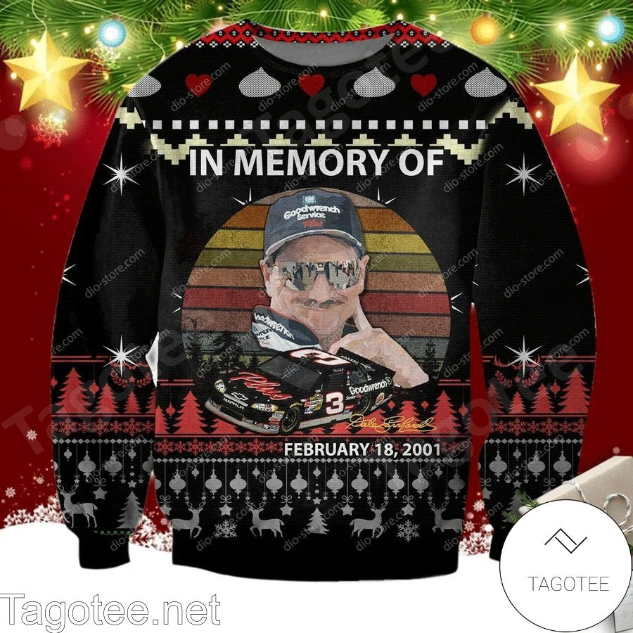 dale earnhardt christmas sweater