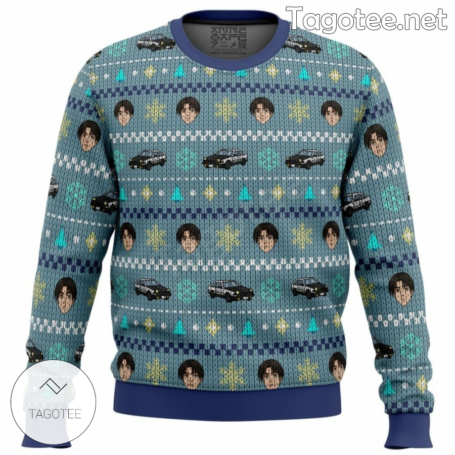 Initial D Takumi Fujiwara Xmas Ugly Christmas Sweater