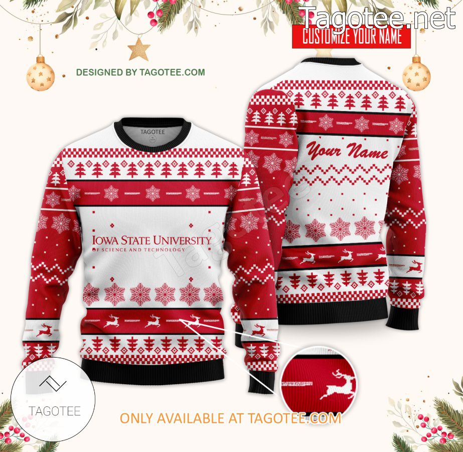 Iowa State University Custom Ugly Christmas Sweater - BiShop