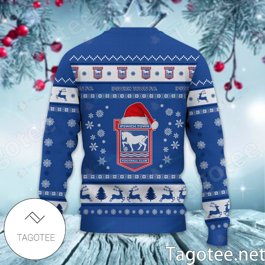 Ipswich Town F.C Sport Ugly Christmas Sweater b