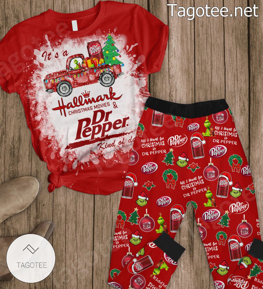 It's A Hallmark Christmas Movies And Dr Pepper Kind Of Day Pajamas Set