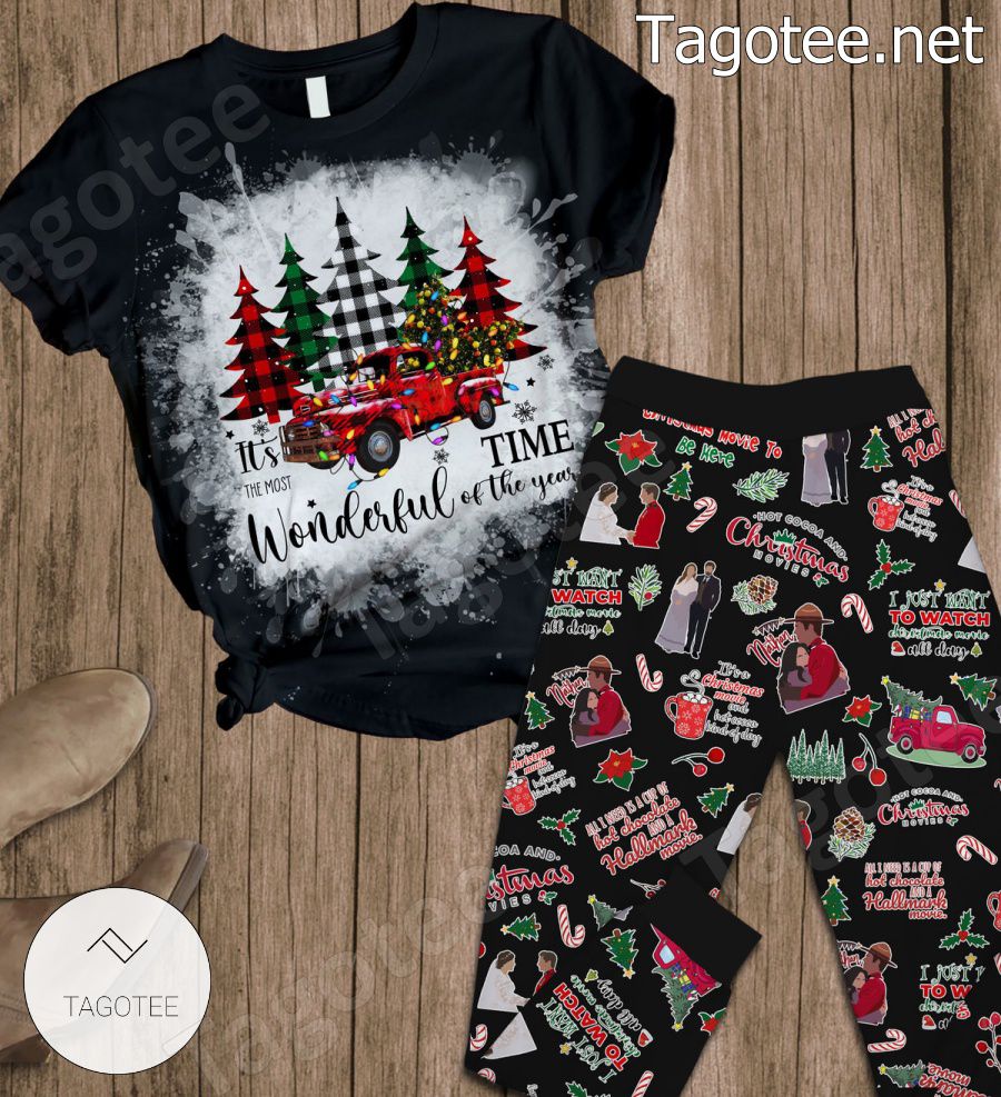 It's The Most Wonderful Time Of The Year Hallmark Movie Pajamas Set a
