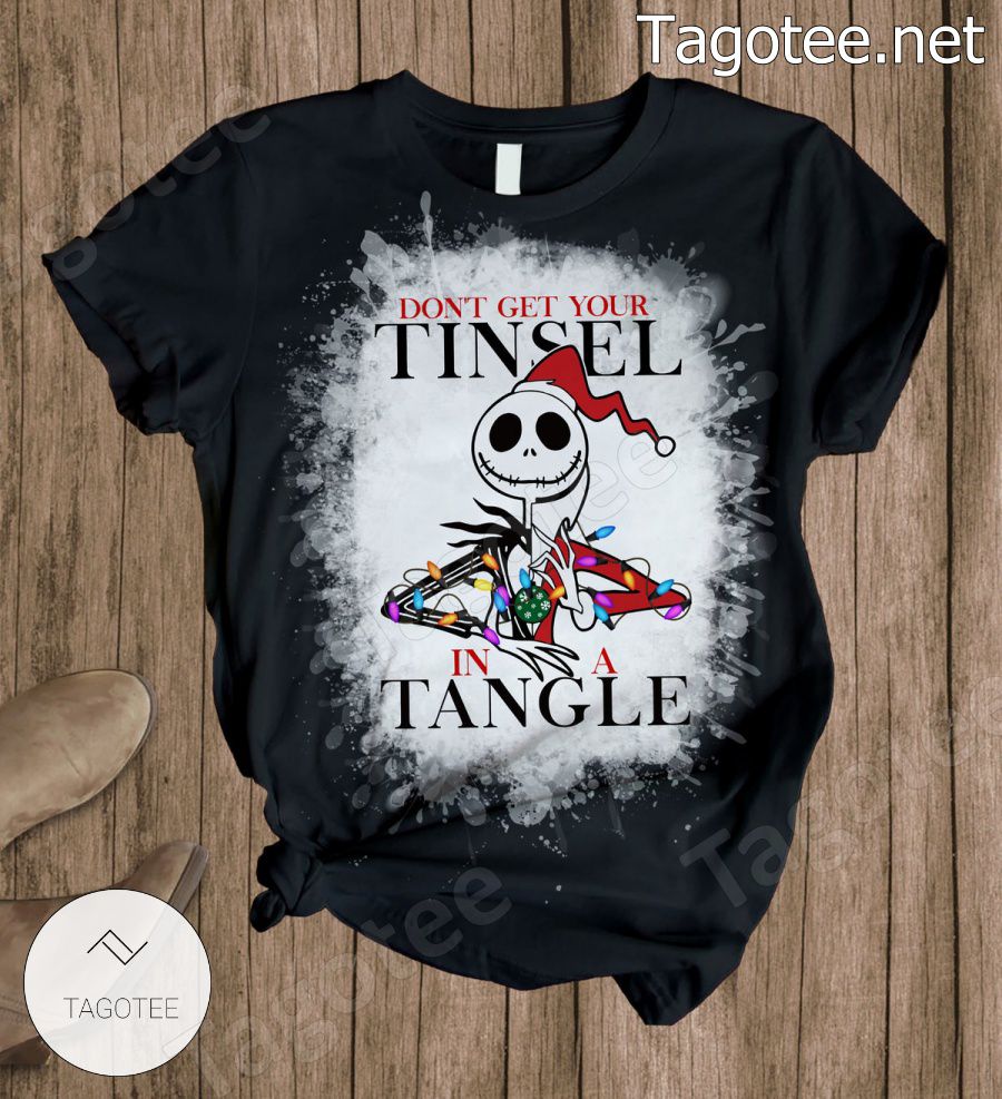 Jack Skellington Don't Get Your Tinsel In A Tangle Pajamas Set a