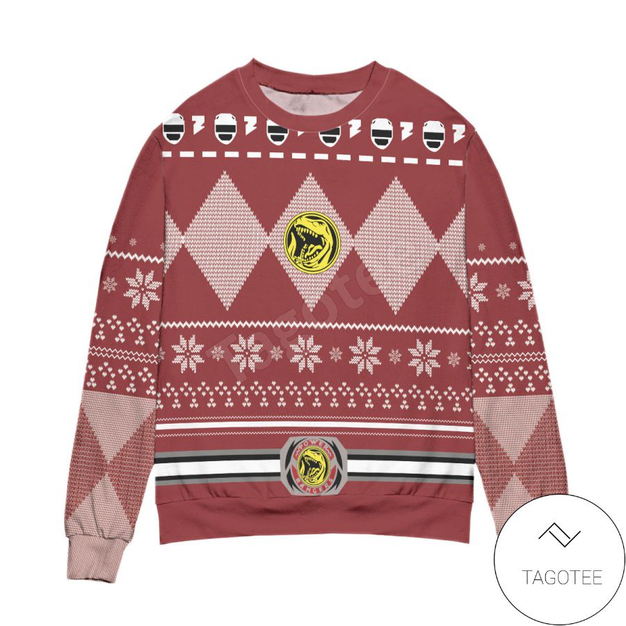 Jurassic Park Logo Snowflake Pattern Xmas Ugly Christmas Sweater