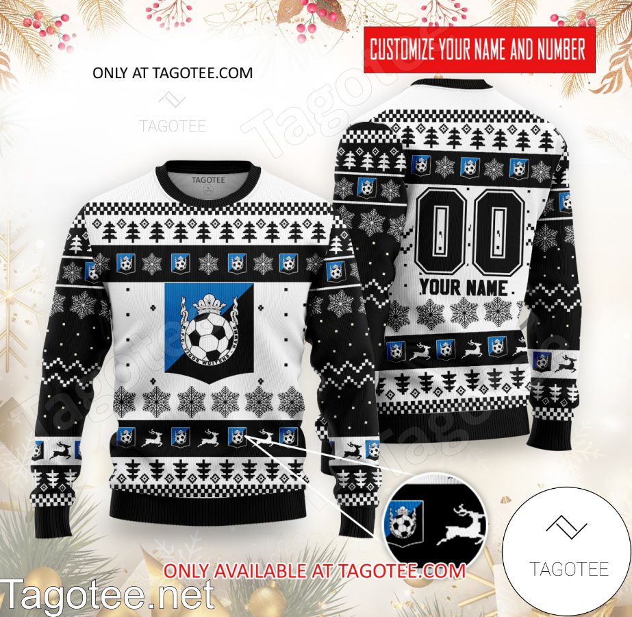 K.F.C. Vigor Wuitens Hamme Custom Ugly Christmas Sweater - BiShop