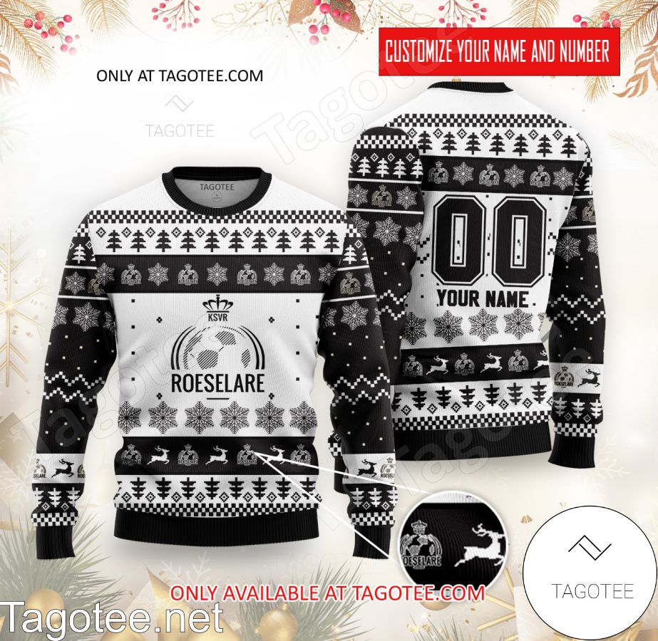 K.S.V. Roeselare Custom Ugly Christmas Sweater - BiShop