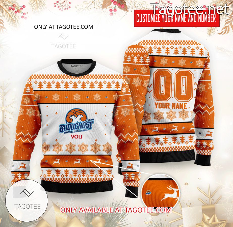 KK Buducnost Prolab Basketball Custom Ugly Christmas Sweater - MiuShop