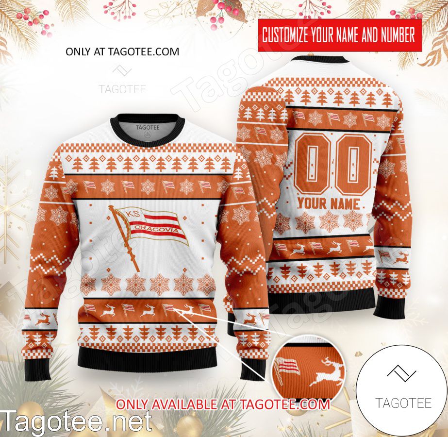 KS Cracovia Custom Ugly Christmas Sweater - MiuShop