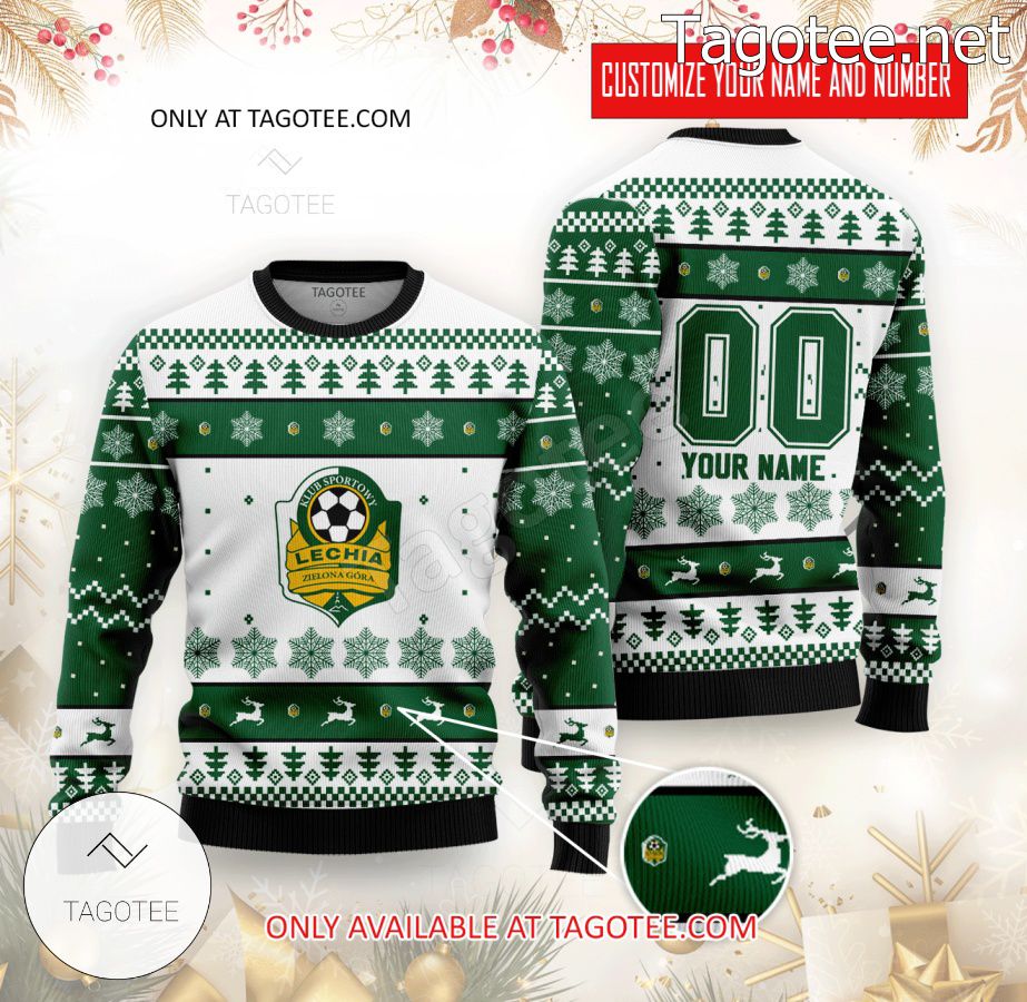 KS Lechia Zielona Góra Basketball Custom Ugly Christmas Sweater - MiuShop
