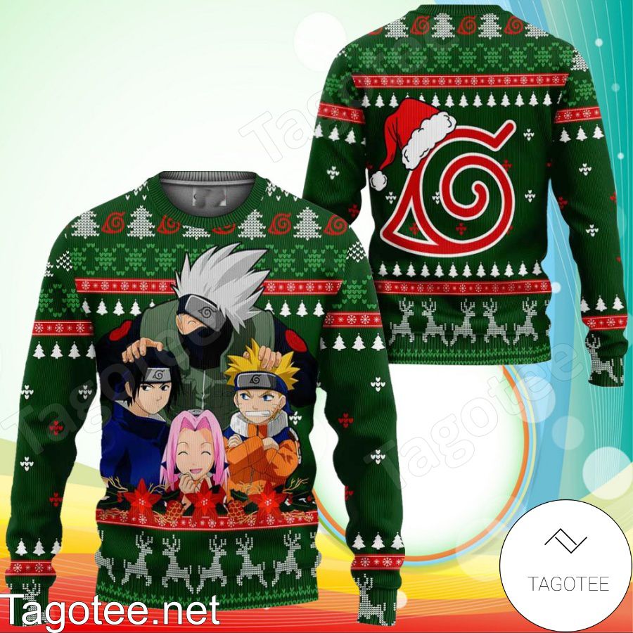 Kakashi Team 7 Naruto Shippuden Manga Anime Holiday Ugly Christmas ...