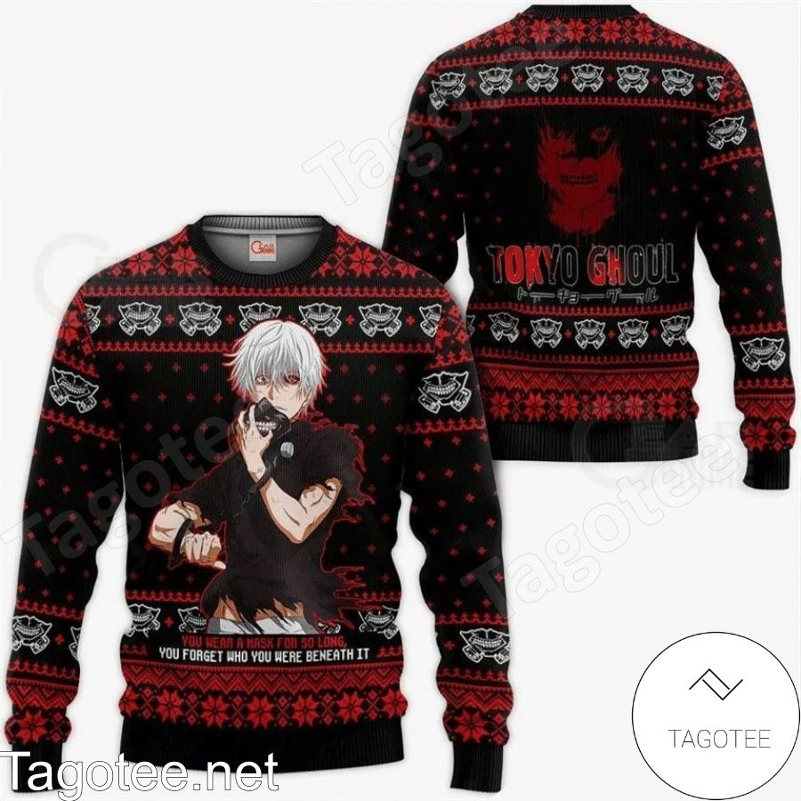Ken Kaneki Tokyo Ghoul Manga Anime Xmas Ugly Christmas Sweater