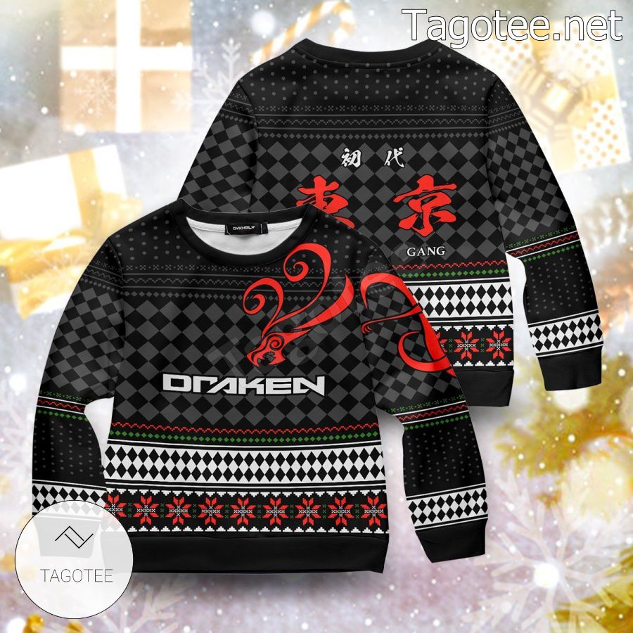 Ken Ryuguji DrakenTokyo Revengers Xmas Ugly Christmas Sweater - Tagotee