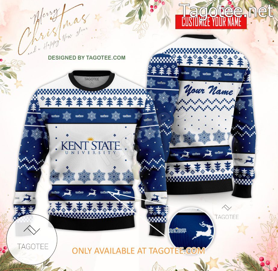 Kent State University at Ashtabula Custom Ugly Christmas Sweater - BiShop