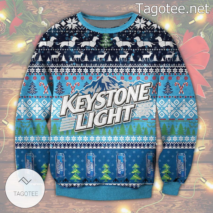 Keystone Light Beer Holiday Ugly Christmas Sweater
