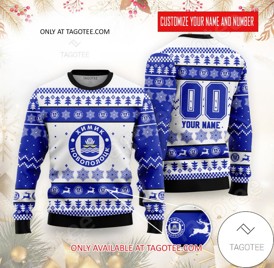 Khimik-SKA Novopolotsk Hockey Custom Ugly Christmas Sweater - EmonShop