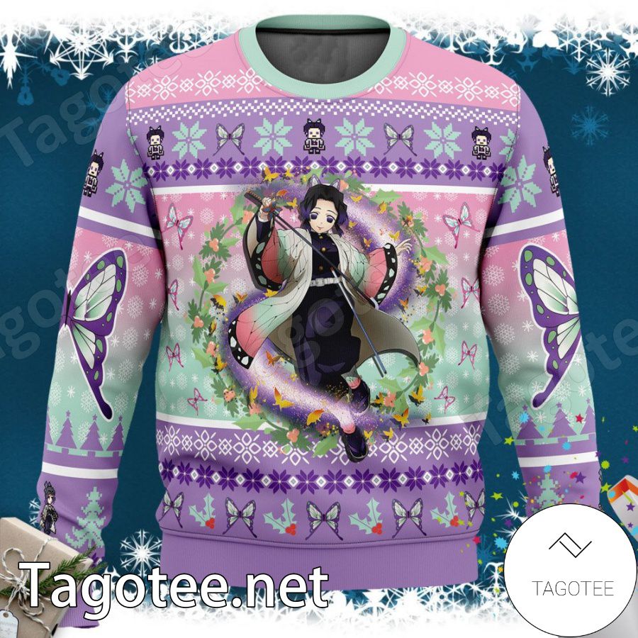 Kochou Shinobu Demon Slayer Xmas Ugly Christmas Sweater