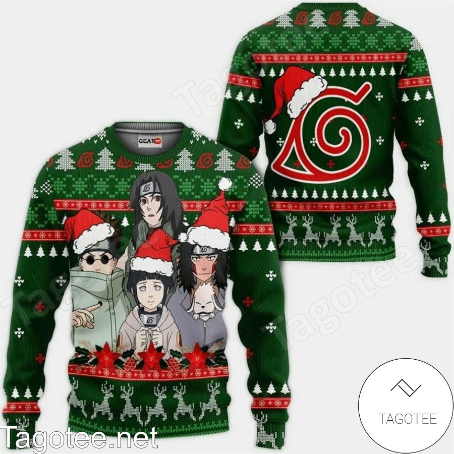 Konoha Team 8 Naruto Shippuden Manga Anime Xmas Ugly Christmas Sweater ...