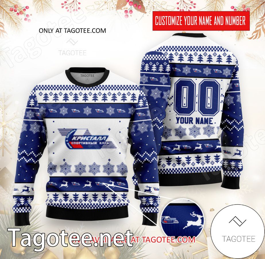 Kristall BDK Hockey Custom Ugly Christmas Sweater - BiShop