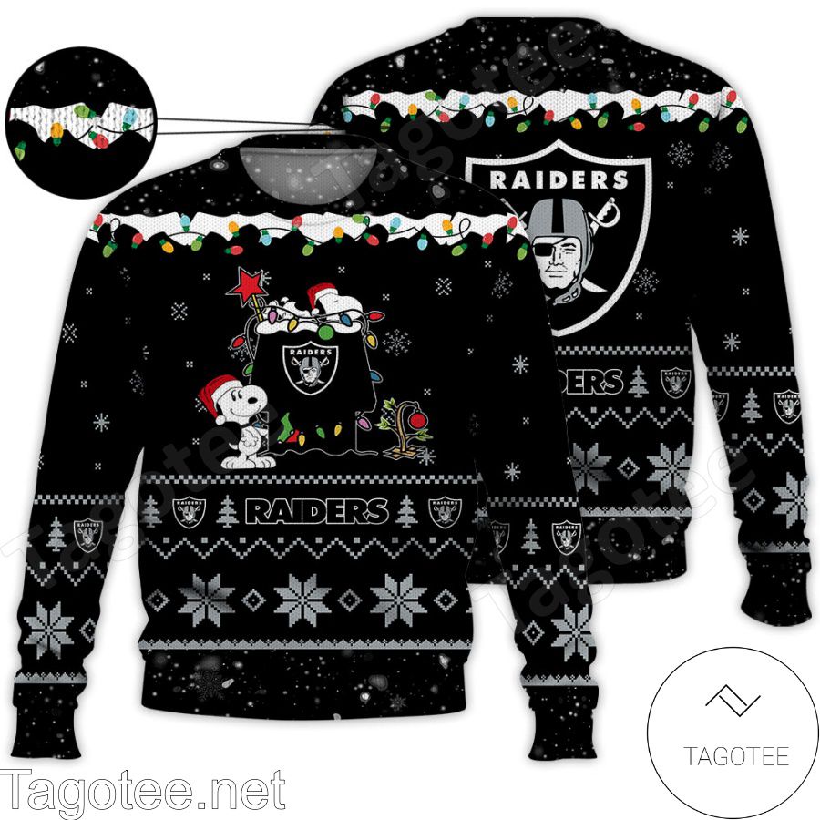 Team Apparel, Sweaters, Nfl Las Vegas Raiders Christmas Sweater Size  Small