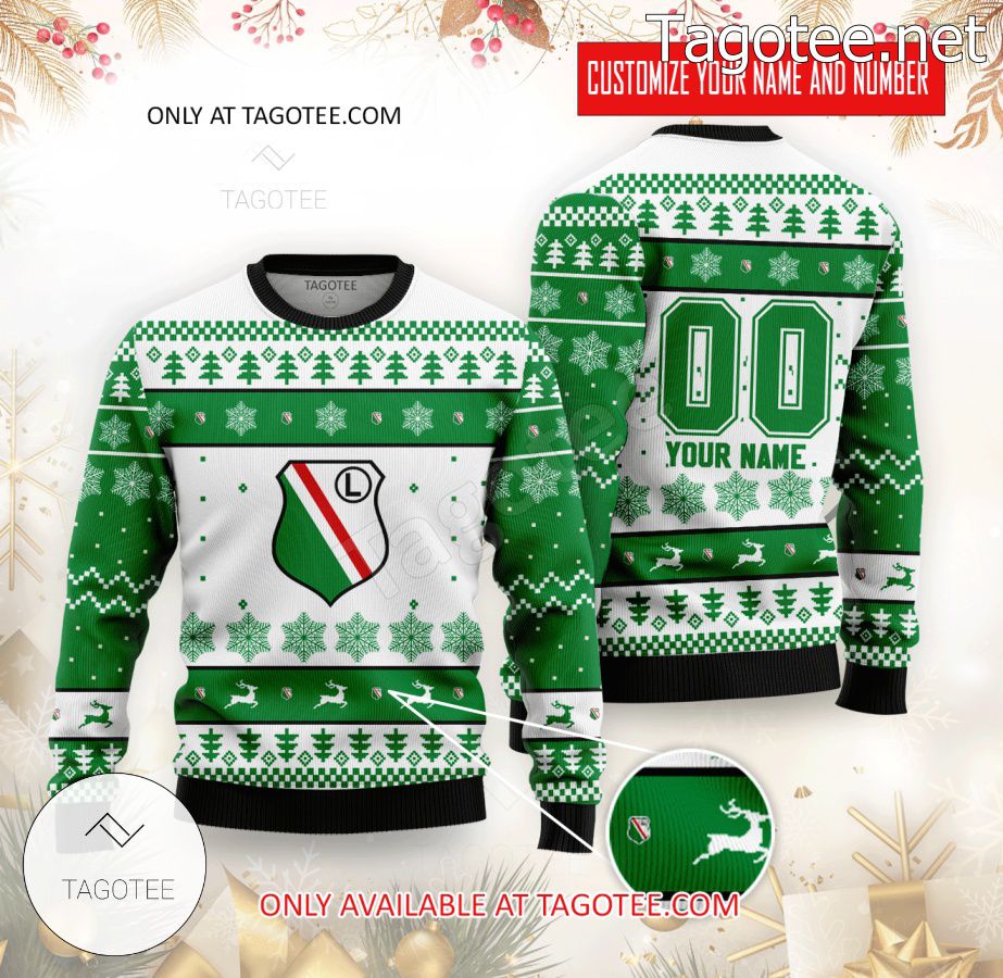 Legia Warsaw Basketball Custom Ugly Christmas Sweater - MiuShop