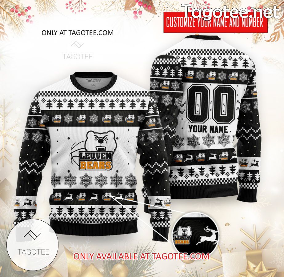 Leuven Bears Custom Ugly Christmas Sweater - EmonShop