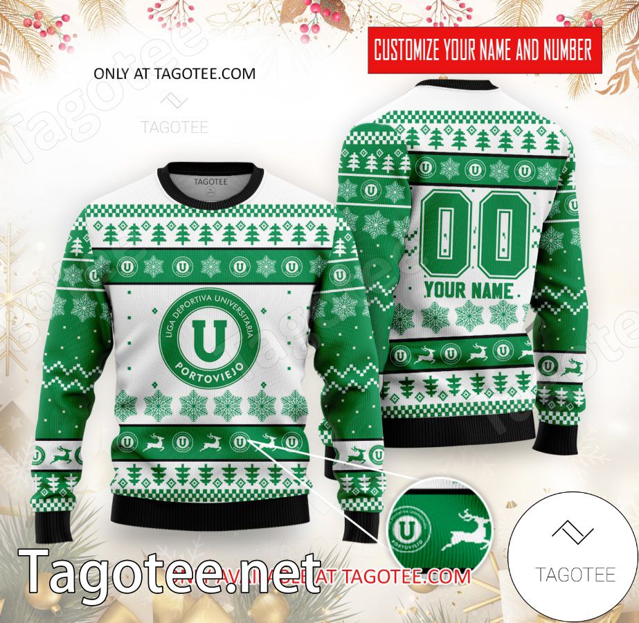 Liga de Portoviejo Custom Ugly Christmas Sweater - EmonShop