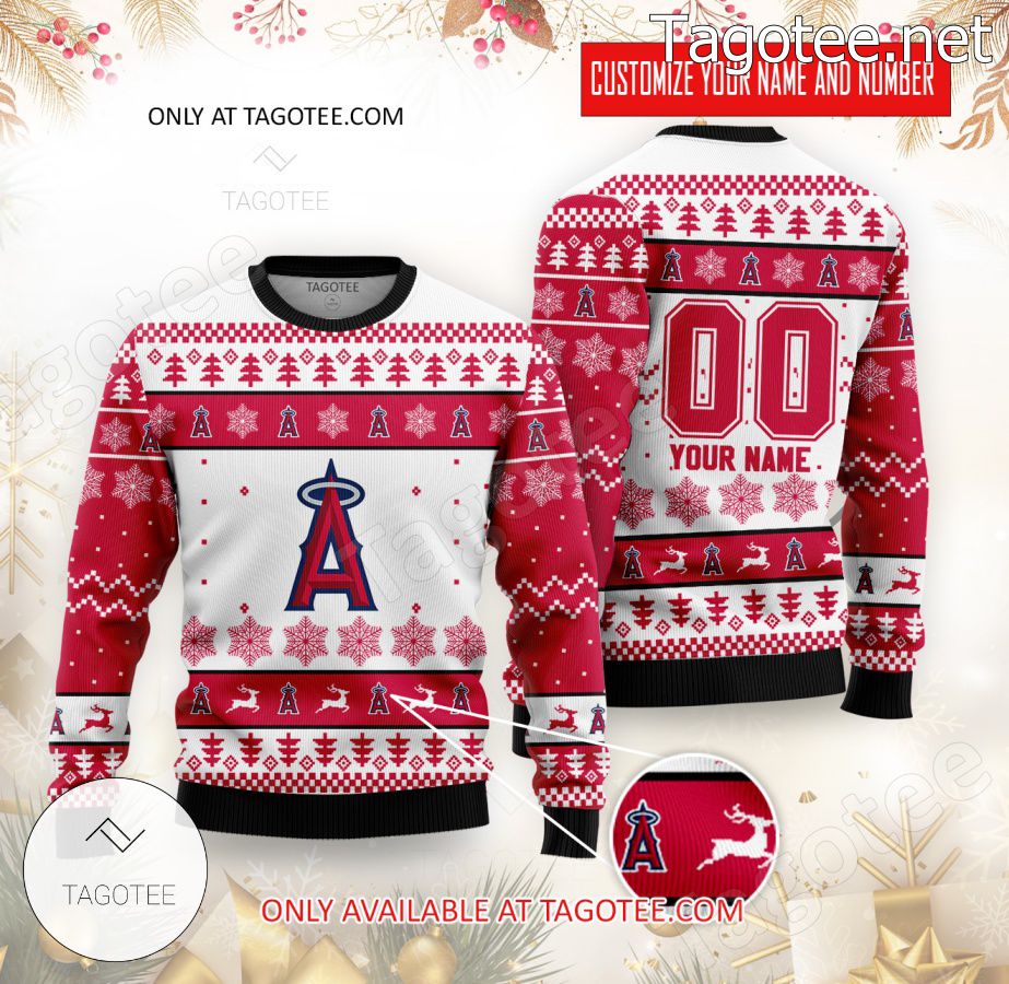 Los Angeles Angels Baseball Custom Ugly Christmas Sweater